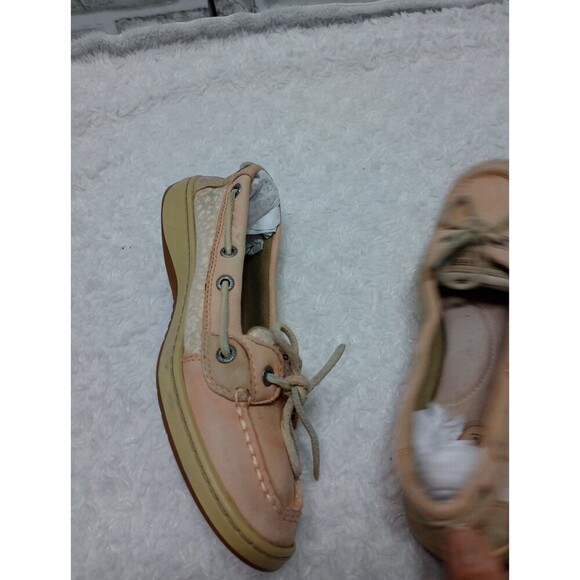 SPERRY TOP SIDER Light Pink w/ Textile ANGELFISH Boat SHOES Women's Size 7M - Picture 11 of 12
